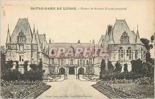 Cartes postales Notre Dame de Liesse Chateau de Marchais (Facade Principale)