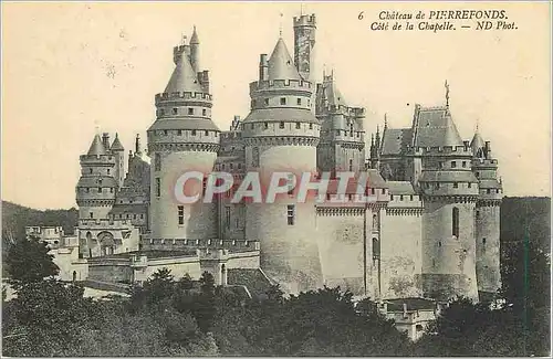 Cartes postales Chateau de Pierrefonds Cote de la Chapelle