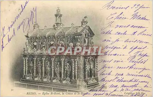 Cartes postales Reims Eglise St Remi la Chasse de St Remi (carte 1900)