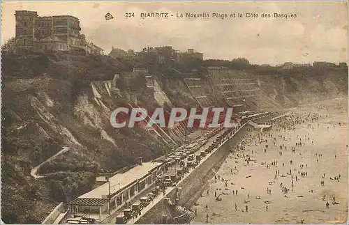 Cartes postales Biarritz La Nouvelle Plage et la Cote des Basques