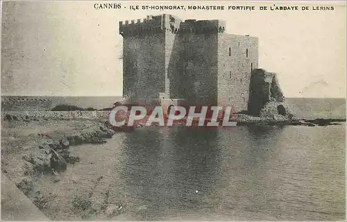 Cartes postales Cannes Ile St Honnorat Monastere Fortifie de l'Abbaye de Lerins