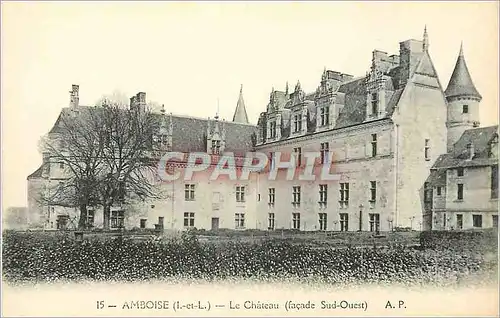 Ansichtskarte AK Amboise (I et V) Le Chateau (Facade Sud Ouest)