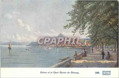 Cartes postales Evian et le Quai Baron de Blonay