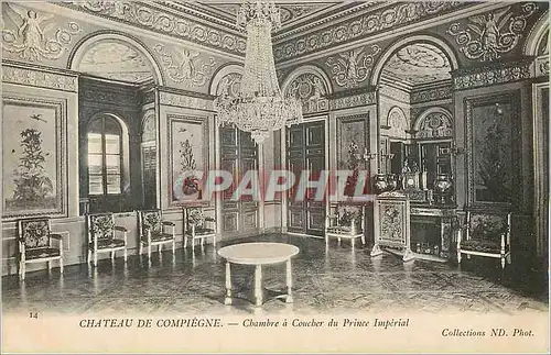 Cartes postales Chateau de Compiegne Chambre a Coucher du Prince Imperial