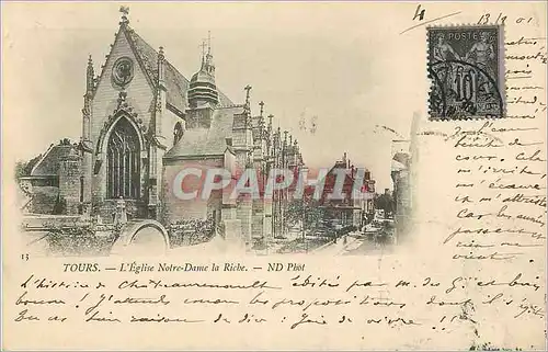 Cartes postales Tours L'Eglise Notre Dame de Riche (carte 1900)