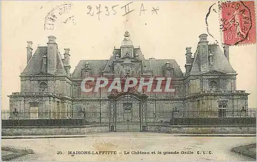 Cartes postales Maisons Laffitte Le Chateau et la Grande Grille