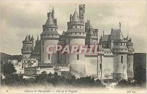 Cartes postales Chateau de Pierrefonds Cote de la Chapelle