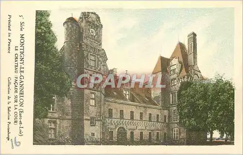 Cartes postales Montigny le Gannelon (Eure et Loir) Le Chateau Facade sur la Cour)