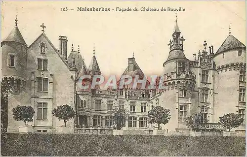 Cartes postales Malesherbes Facade de Rouville