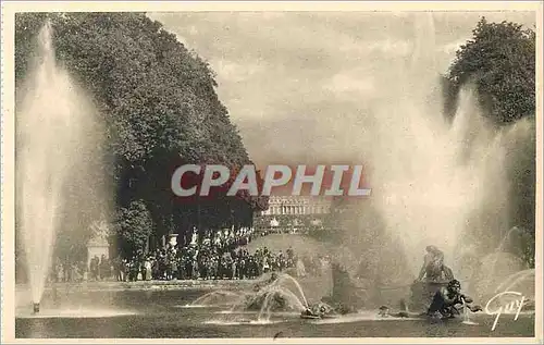 Cartes postales Versailles et ses Merveilles Parc du Chateau Les Grandes eaux au Bassin d'Apollon