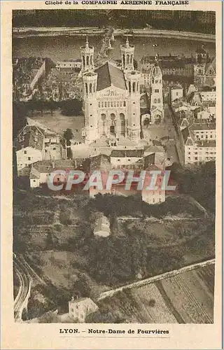 Ansichtskarte AK Lyon Cliche de la Compagnie Aerienne Francaise Notre Dame de Fourviere