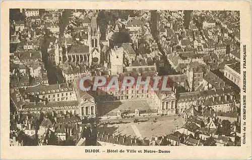 Ansichtskarte AK Dijon Hotel de Ville et Notre Dame