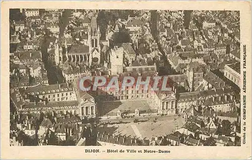 Cartes postales Dijon Hotel de Ville et Notre Dame