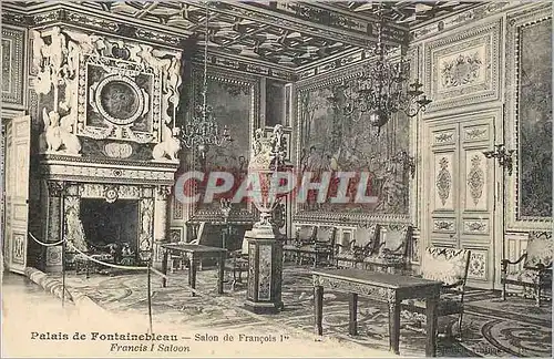 Cartes postales Palais de Fontainebleau Salon de Francois Ier