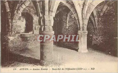 Cartes postales Autun Ancien Eveche Sous Sol de l'Officialite (XIIIe S)
