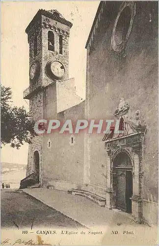 Cartes postales Cannes L'Eglise du Suquet