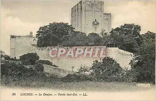 Cartes postales Loches Le Donjon Partie Sud Est