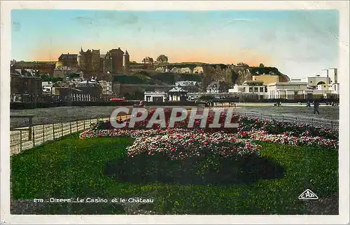 Moderne Karte Dieppe Le Casino et le Chateau