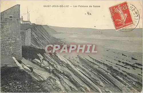 Ansichtskarte AK Saint Jean de Luz Les Falaises de Socoa