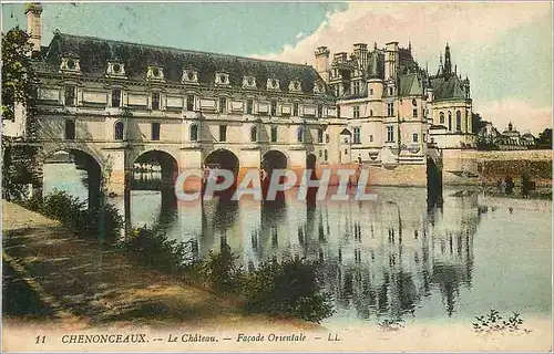 Cartes postales Chenonceaux le Chateau Facade Orientale