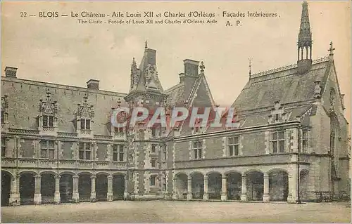 Cartes postales Blois le Chateau Aile Louis XII et Charles d'Orleans