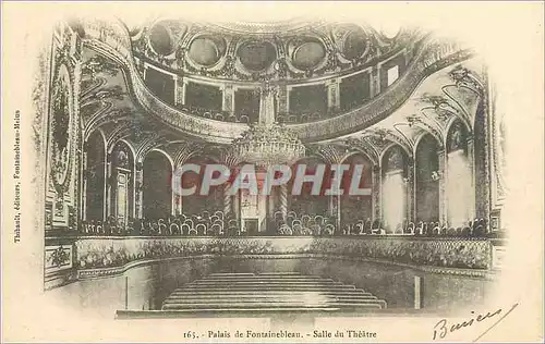 Ansichtskarte AK Palais de Fontainebleau Salle du Theatre (carte 1900)