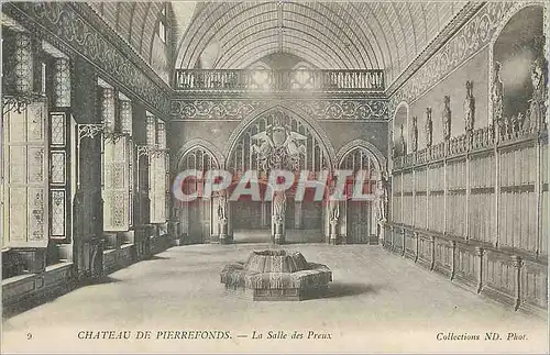 Cartes postales Chateau de Pierrefonds la Salle des Preux