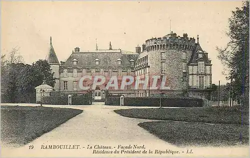 Ansichtskarte AK Rambouillet le Chateau Facade Nord