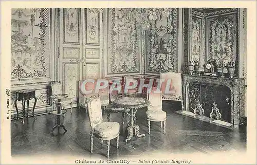 Cartes postales Chateau de Chantilly Salon