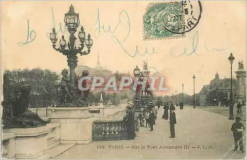 Cartes postales Paris sur le Pont Alexandre III