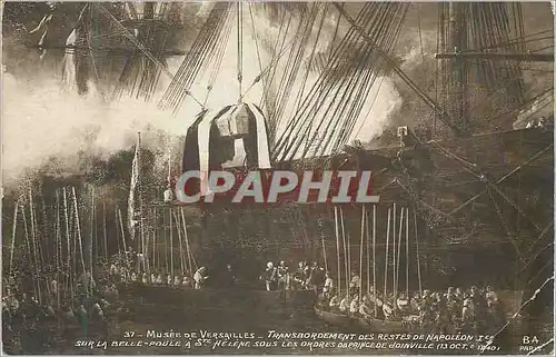 Cartes postales Musee de Versailles Transbordement des Restes de Napoleon 1er