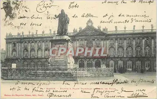 Cartes postales Nancy Statue et Place Stanislas