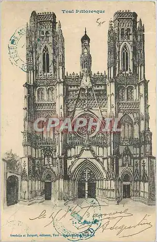 Ansichtskarte AK Toul Pittoresque la Cathedrale