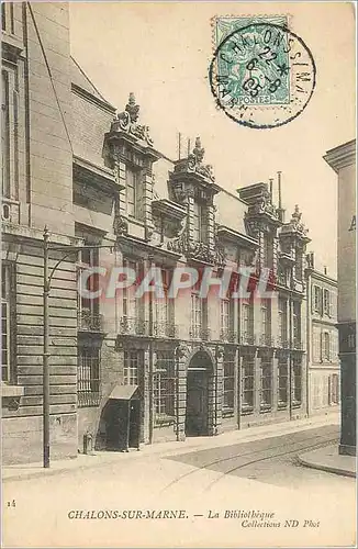 Cartes postales Chalons sur Marne la Bibliotheque