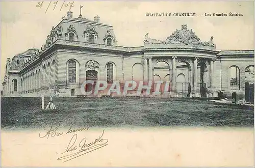 Ansichtskarte AK Chateau de Chantilly les Grandes Ecuries (carte 1900)