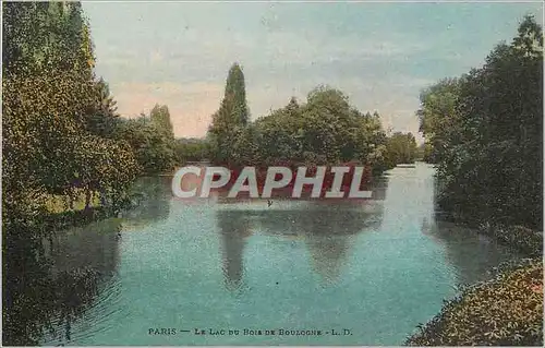Cartes postales Paris le Lac du Bois de Boulogne