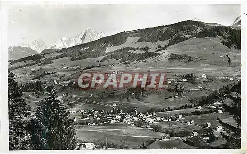 Cartes postales moderne Megeve Station Estivale et les Aiguilles de Chamonix