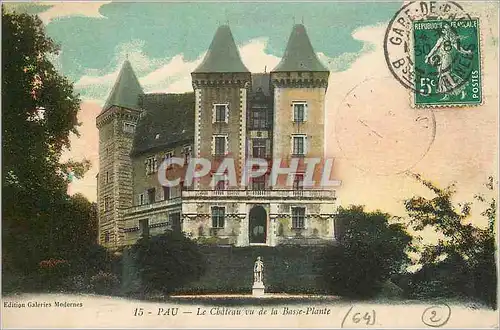 Cartes postales Pau le Chateau Vu de la Basse Plante