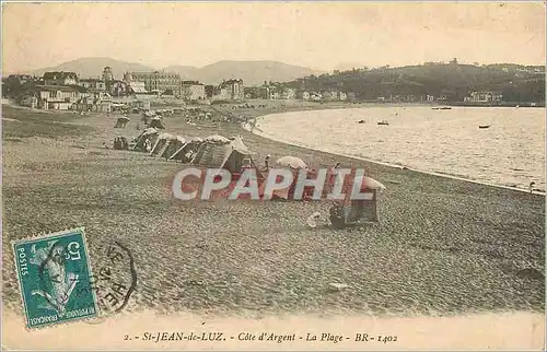 Ansichtskarte AK St Jean de Luz Cote d'Argent la Plage