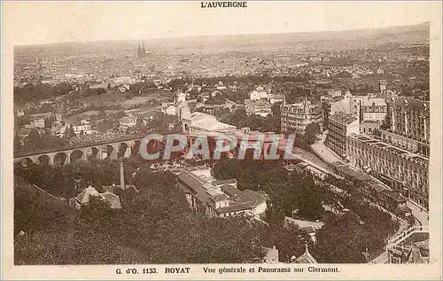 Cartes postales Royat l'Auvergne Vue Generale et Panorama sur Clermont