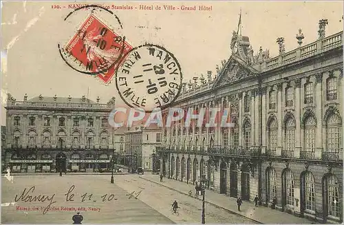 Cartes postales Nancy Hotel de Ville Grand Hotel