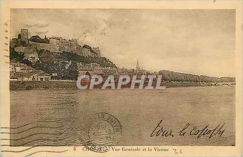 Cartes postales Chinon Vue Generale et la Vienne