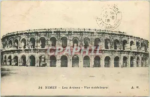 Cartes postales Nimes les Arenes Vue Exterieure