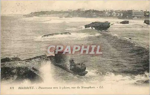 Cartes postales Biarritz Panorama vers le Phare