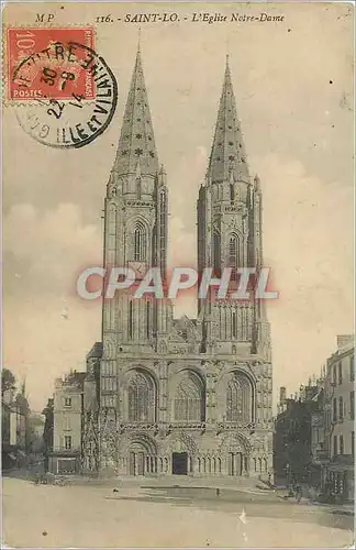 Ansichtskarte AK Saint Lo l'Eglise Notre Dame