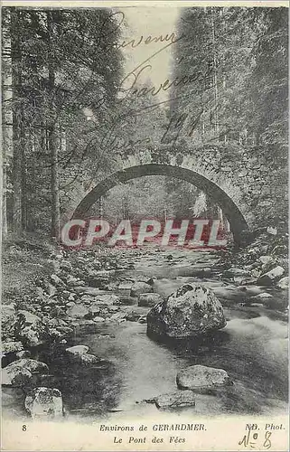 Cartes postales Environs de Gerardmer le Pont des Fees