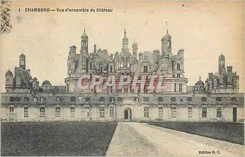 Cartes postales Chambord Vue d'Ensemble du Chateau