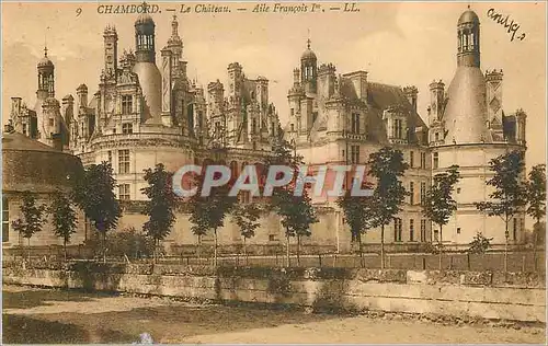 Cartes postales Chambord le Chateau Aile Francois Ier
