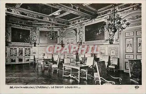 Cartes postales moderne Fontainebleau (Chateau) le Salon Louis