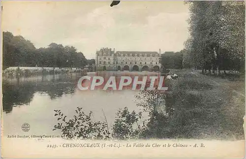 Ansichtskarte AK Chenonceaux (I et L) la Vallee du Cher et le Chateau